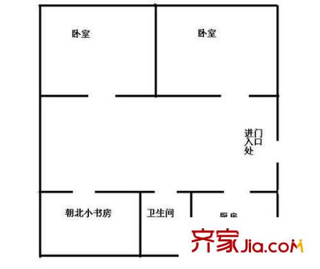 文衛(wèi)新村戶型圖戶型圖 3室1廳1衛(wèi)1廚
