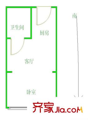 油車弄戶型圖戶型圖 1室1廳1衛(wèi)1廚