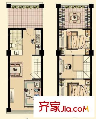 寶隆廣場公寓戶型圖戶型圖 1室1廳1衛(wèi)1廚