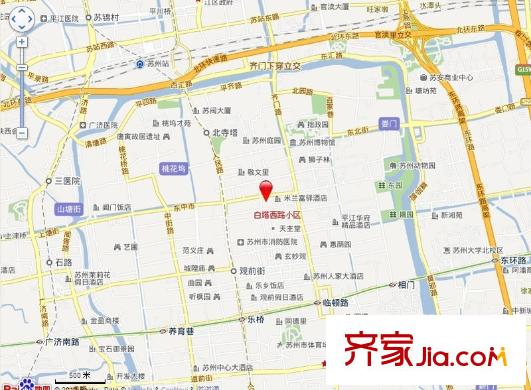 白塔西路小區(qū)交通圖