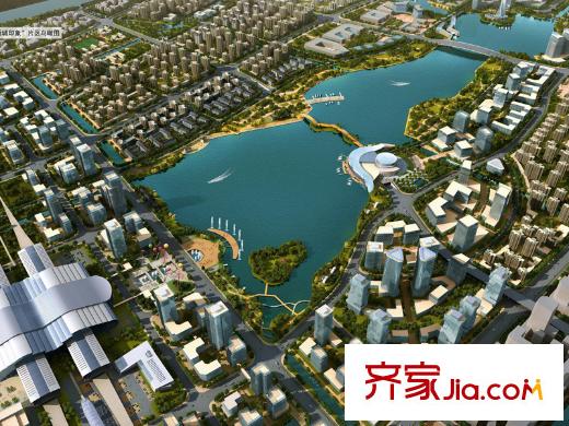 陽(yáng)光景庭向南4公里環(huán)秀湖效果圖