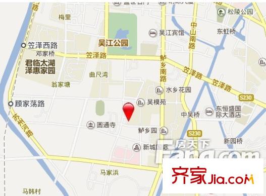 吳模家園交通圖