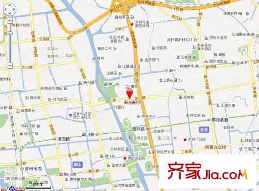 新元新村交通圖