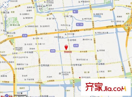 西塘南巷交通圖