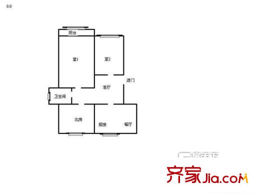 奧林清華世紀(jì)公園戶型圖戶型圖 3室2廳1衛(wèi)1廚