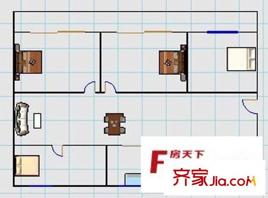 西善長(zhǎng)巷戶型圖戶型圖 3室1廳1衛(wèi)1廚
