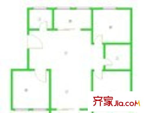 淞澤家園九區(qū)戶型圖 松澤家園九區(qū) 戶型圖 2室2廳1衛(wèi)