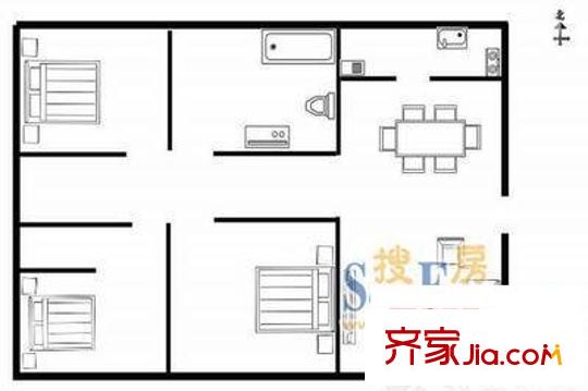 胡家浜小區(qū) 4室 戶型圖