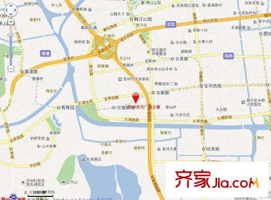 蘇州世茂廣場公寓交通圖