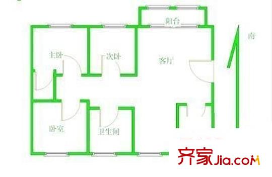 新康花園名苑 4室 戶型圖