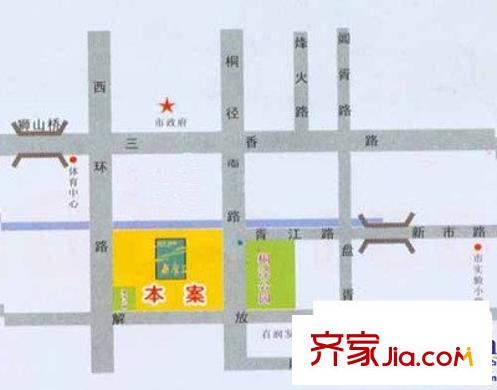 新康花園名苑交通圖