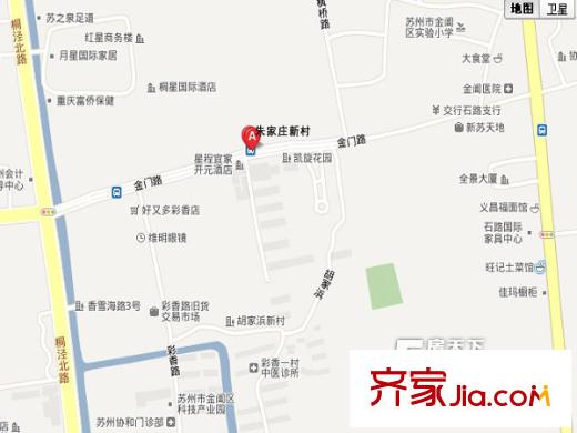 朱家莊新村交通圖