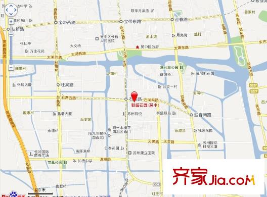 新盛花園(吳中)交通圖
