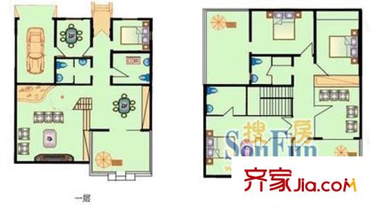 天韻苑戶型圖 戶型圖 4室2廳4衛(wèi)1廚