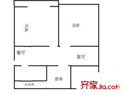 胡家浜小區(qū) 3室 戶型圖