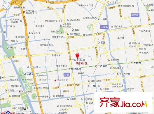 胡家浜小區(qū)交通圖