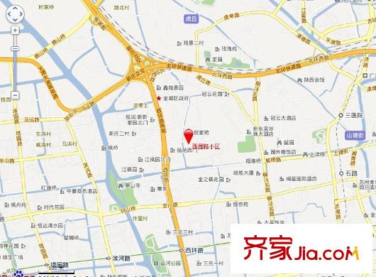 西園路小區(qū)交通圖