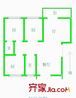 新康花園名苑 4室 戶型圖