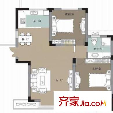 新康花園名苑 4室 戶型圖