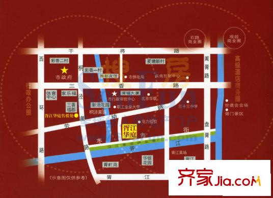 胥江華庭交通圖