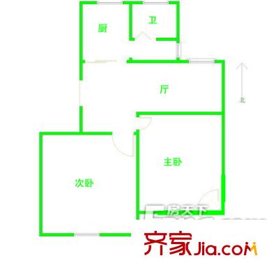 溪東新村三區(qū)戶型圖戶型圖 2室1廳1衛(wèi)1廚