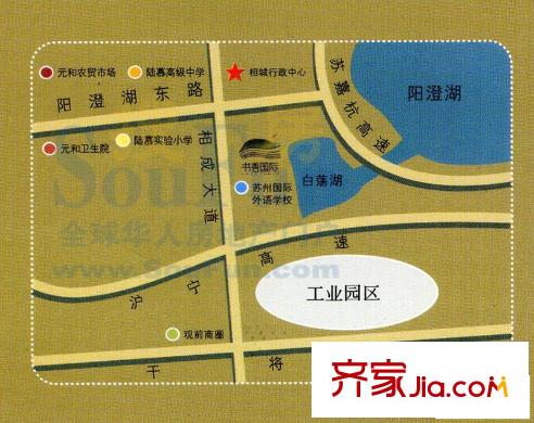 書香國際交通圖