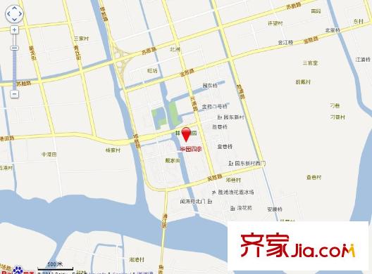 華園四季交通圖