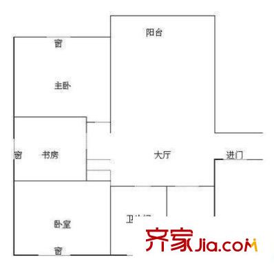 獅林苑戶型圖戶型圖 3室1廳1衛(wèi)1廚