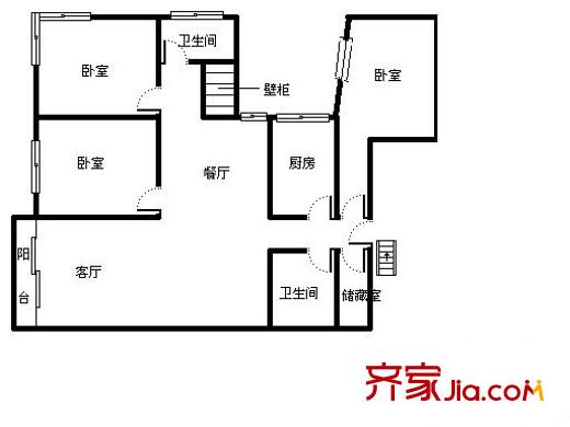 獅林苑戶型圖戶型圖 3室2廳2衛(wèi)1廚