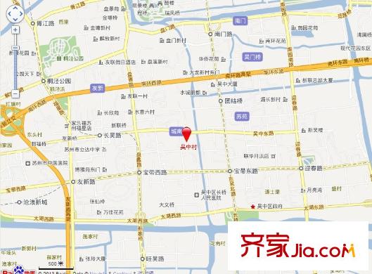 吳中村交通圖