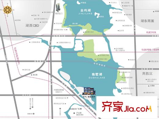 保利獨(dú)墅西岸住宅交通圖