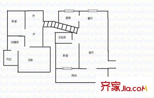 馬澗花園戶型圖戶型圖 4室2廳2衛(wèi)1廚