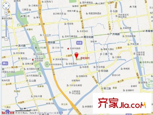 彩虹新村交通圖