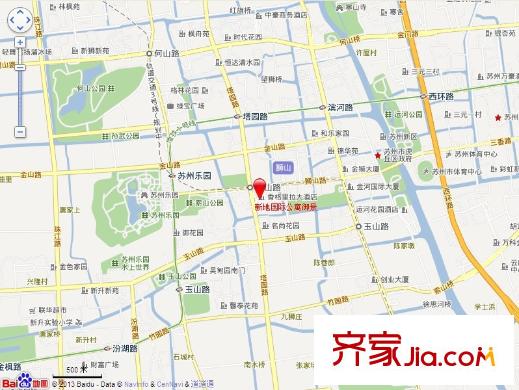 新地國際公寓二期交通圖