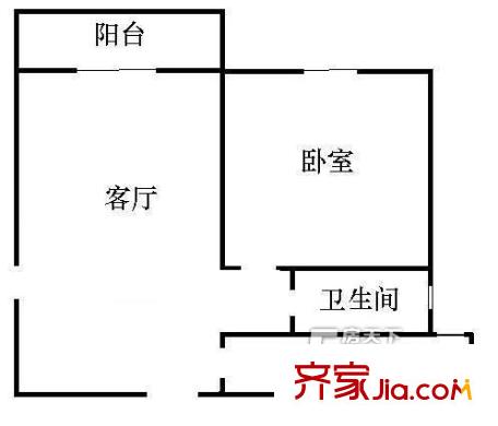 水秀坊戶型圖戶型圖 1室1廳1衛(wèi)1廚