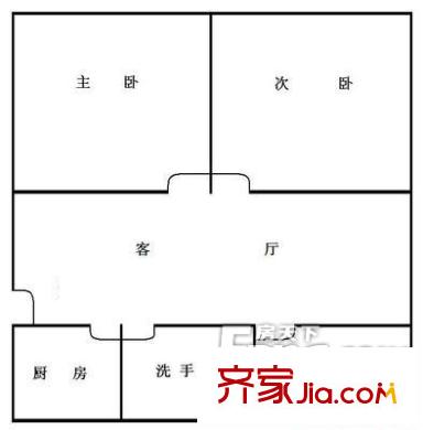 彩香二村戶型圖戶型圖 3室1廳1衛(wèi)1廚