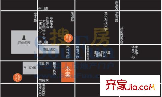 名馨花園交通圖