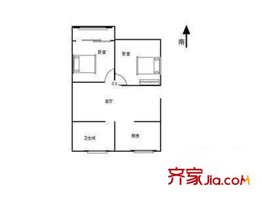 摩登99 2室 戶型圖