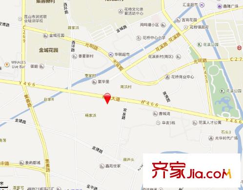 昆山棕櫚灣交通圖