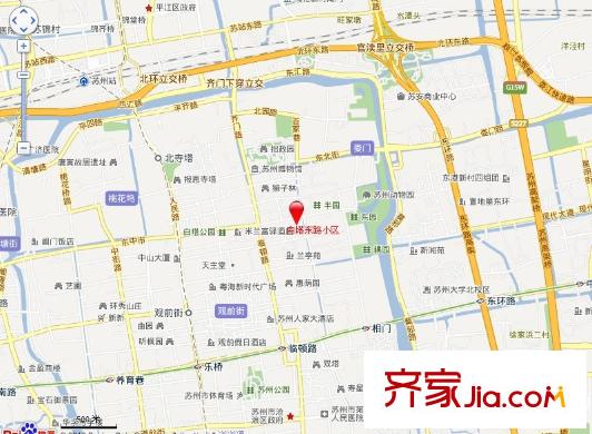 白塔東路小區(qū)交通圖