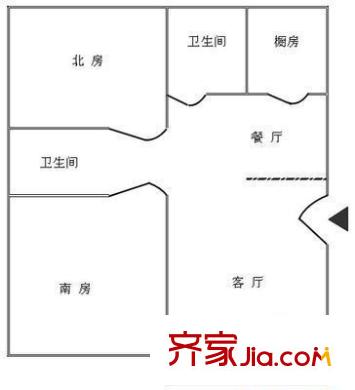 白塔東路小區(qū)2室2廳1廚2衛(wèi)