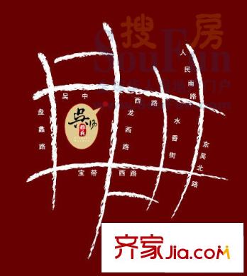 吳風(fēng)雅苑交通圖