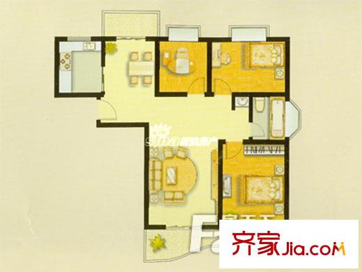 景苑小區(qū)戶型圖戶型圖 2室1廳1衛(wèi)1廚