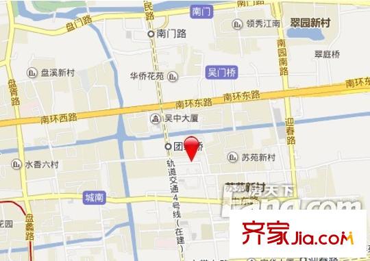 團(tuán)結(jié)橋巷小區(qū)交通圖