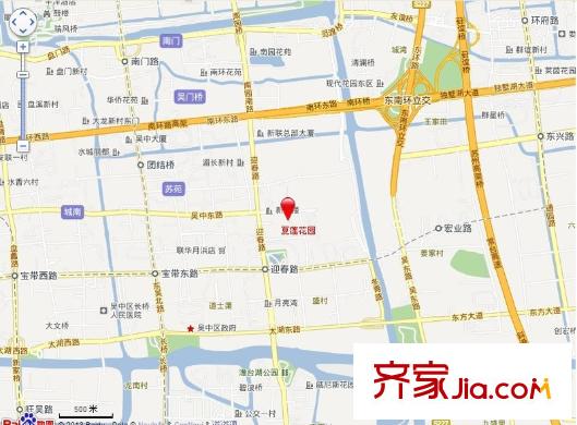 夏蓮花園交通圖