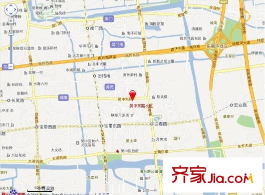 吳中東路小區(qū)交通圖