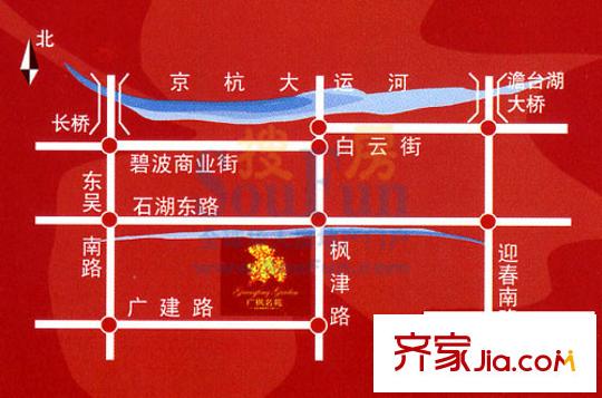 廣楓名苑交通圖