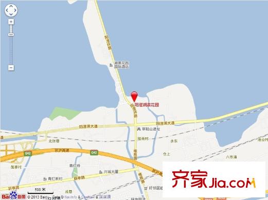 陽澄湖濱花園交通圖