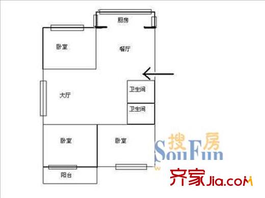 盤南公寓 戶型圖