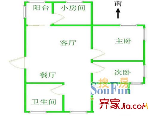 碧波花園三區(qū)戶型圖碧波三區(qū)  3室2廳1衛(wèi)1廚 3室2廳1衛(wèi)1廚